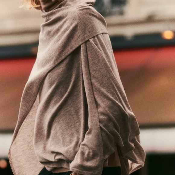 NWT TAUPE BROWN 100% WOOL SCARF - Picture 2 of 6